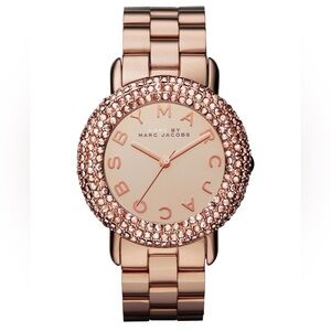 Marc by Marc Jacobs Marci Crystals Rose Gold Mirror Dial Watch